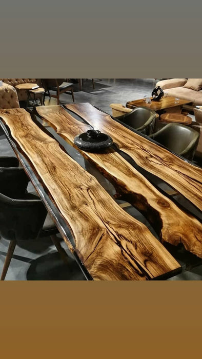 Custom Epoxy Resin Table, Epoxy Table, Epoxy Dining Table, Made to Order Epoxy Wood Table, Resin Table, Ultra Clear Epoxy Table