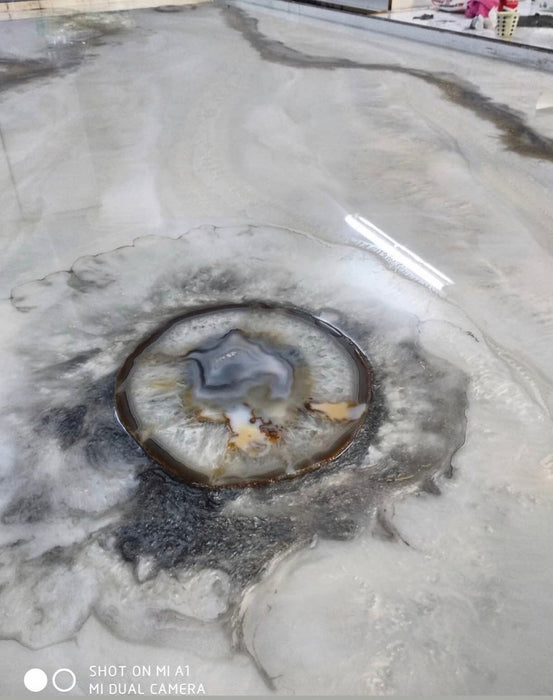 Agate Table Top, Quartz Crystal Table, Ageta Side/Coffee Table, Stone Coffee Table, Unique Coffee Table, Home Decor Accent Table