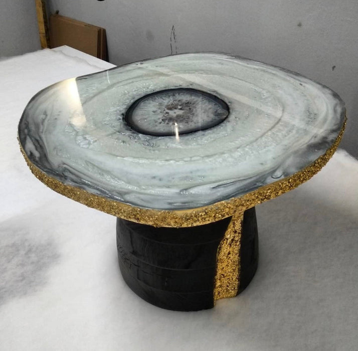 Agate Table Top, Quartz Crystal Table, Ageta Side/Coffee Table, Stone Coffee Table, Unique Coffee Table, Home Decor Accent Table