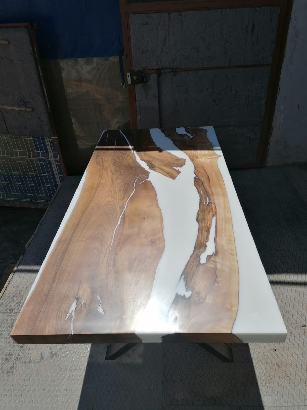 Custom 72”x 36" Walnut Epoxy Table, Epoxy Resin Table, Epoxy Dining Table, Epoxy Resin Table, Live Edge Table for John