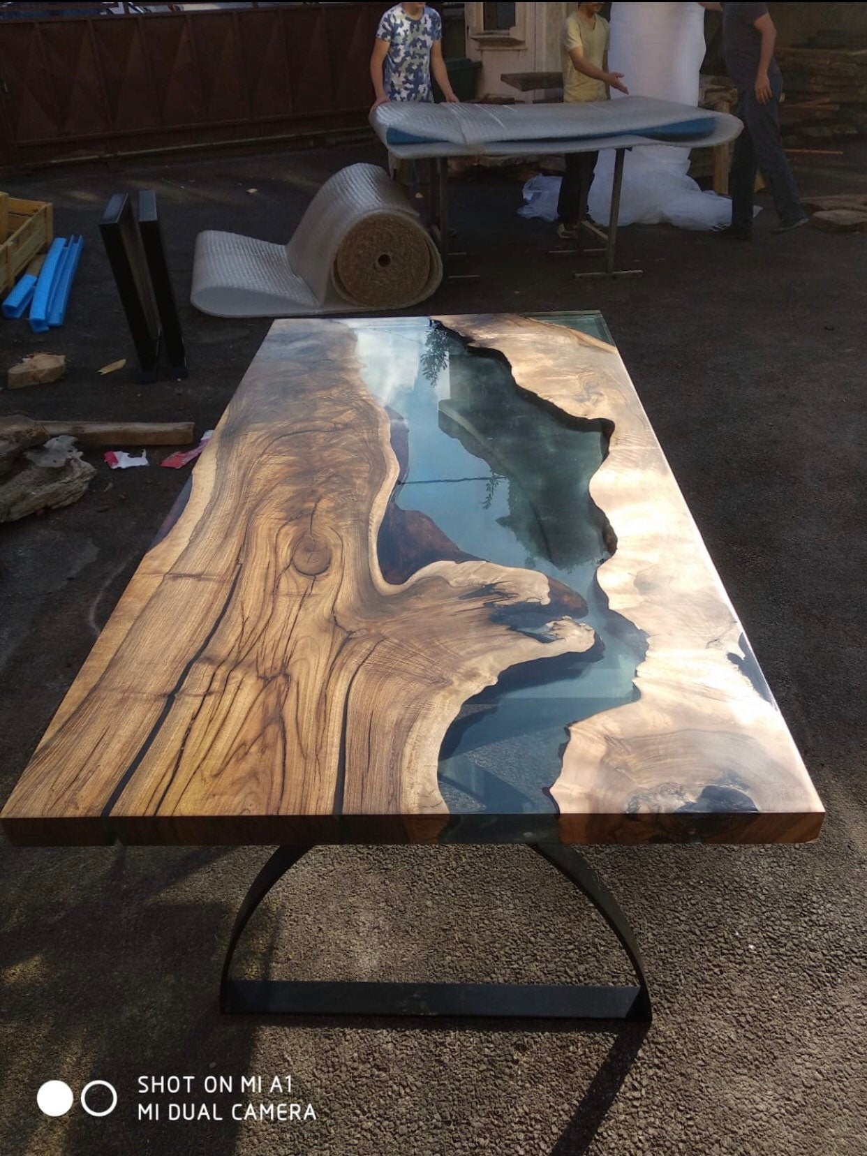 Live Edge Table, Custom 72" x 36" Epoxy Table,  Clear Table, Walnut Dining Table, Ultra Clear Epoxy Table Order for Terrance