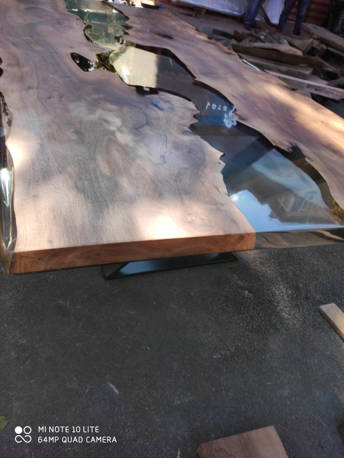 Epoxy Table, Epoxy Dining Table, Walnut Epoxy River Table, Custom 290cm x 140cm Walnut Clear Epoxy River Dining Table Order for Sara F