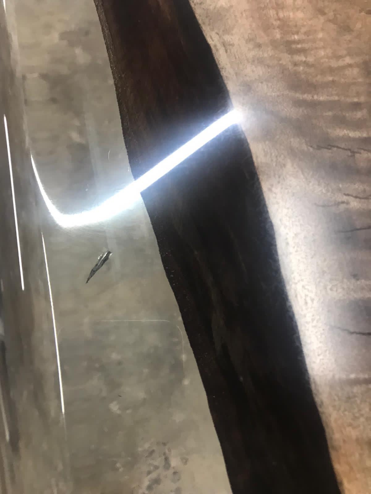 Hanmade Epoxy Table, Epoxy Resin Table, Custom 108” x 43” Clear Table, Epoxy Walnut Dining Table, Ultra Clear Epoxy Table Order