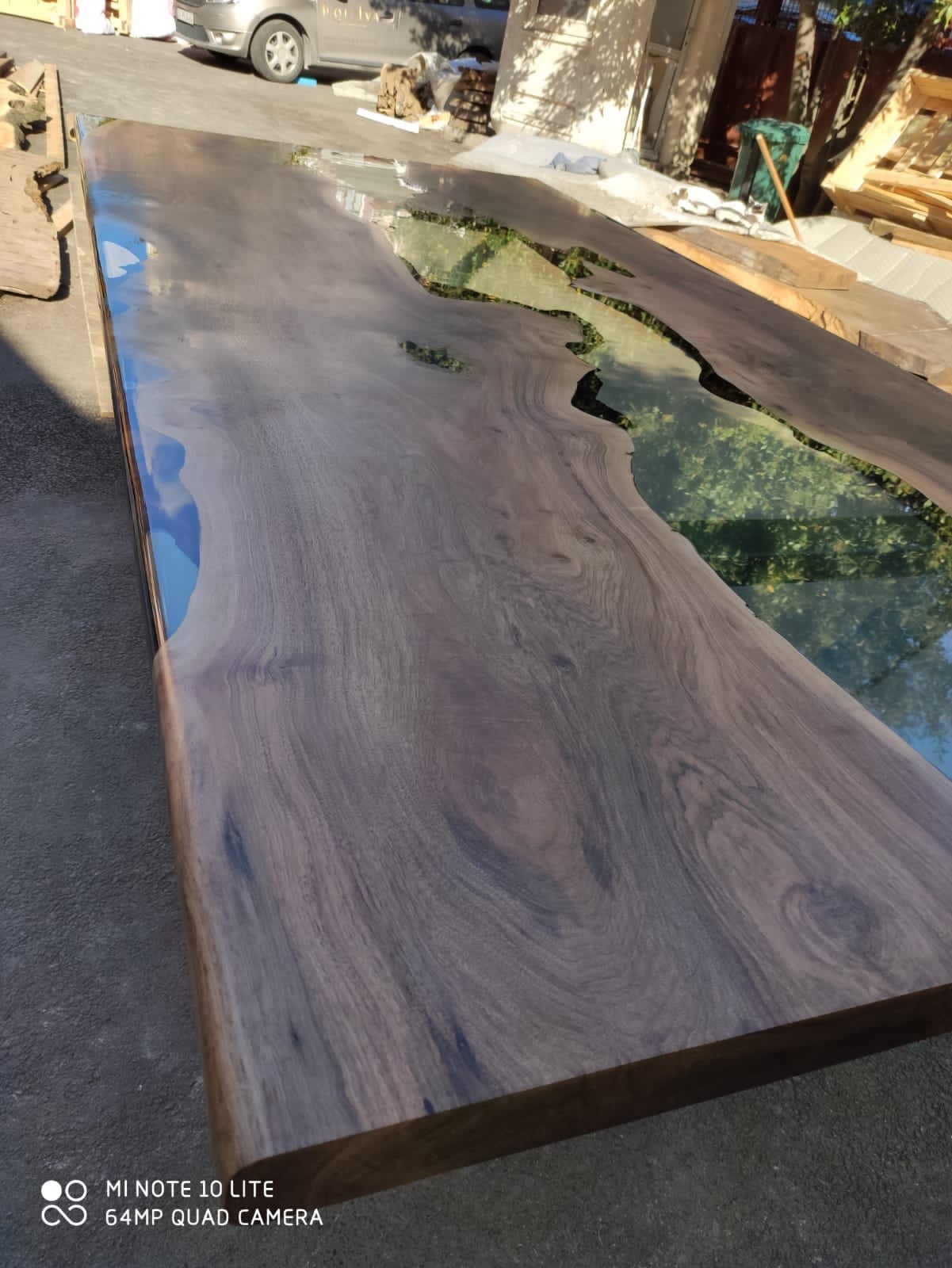 Epoxy Table, Epoxy Dining Table, Walnut Epoxy River Table, Custom 290cm x 140cm Walnut Clear Epoxy River Dining Table Order for Sara F