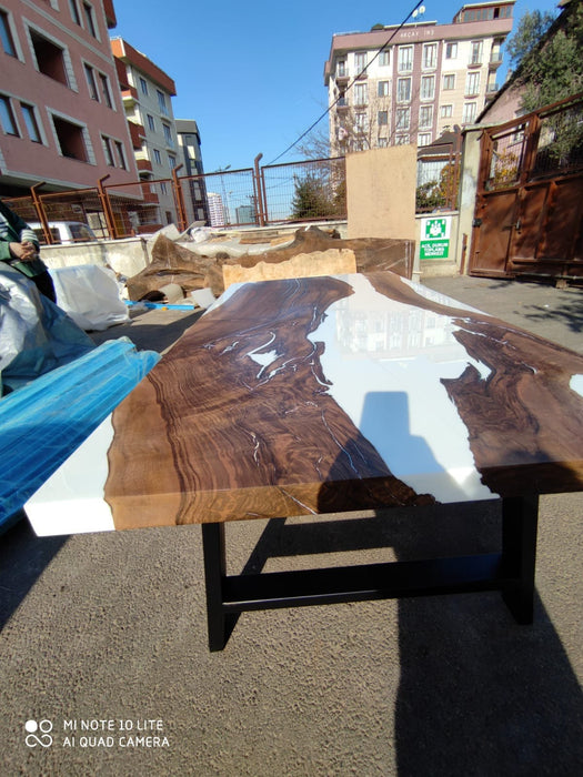 Custom 72”x 36" Walnut Epoxy Table, Epoxy Resin Table, Epoxy Dining Table, Epoxy Resin Table, Live Edge Table for Matt