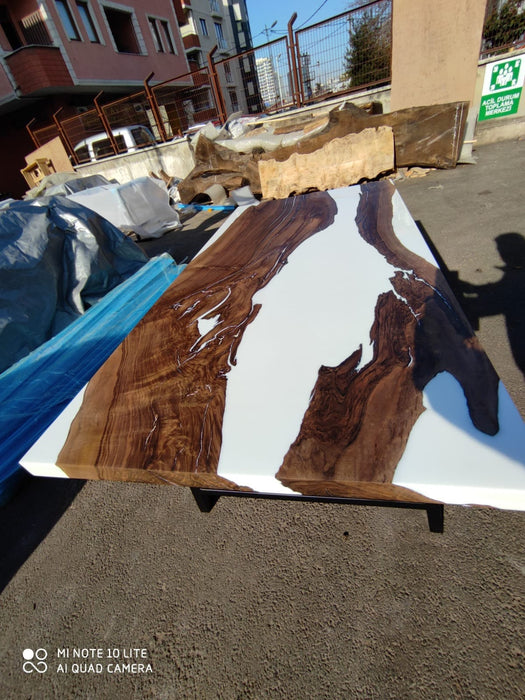 Custom 72”x 36" Walnut Epoxy Table, Epoxy Resin Table, Epoxy Dining Table, Epoxy Resin Table, Live Edge Table for Matt