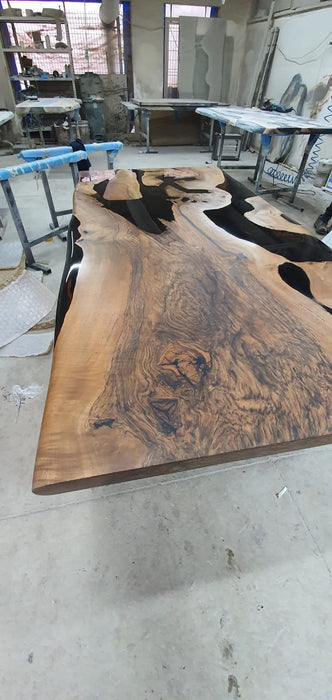 Walnut Dining Table, Epoxy Table, Epoxy Dining Table, Walnut Epoxy River Table, Custom 72" x 36" River Table, Custom Order for Rebekah W