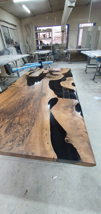 Walnut Dining Table, Epoxy Table, Epoxy Dining Table, Walnut Epoxy River Table, Custom 72" x 36" River Table, Custom Order for Rebekah W