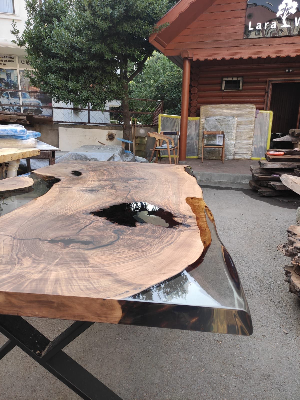 River Table, Epoxy Resin Table, Walnut Dining Table, Custom 84” x 42” Walnut Table, Clear Epoxy Table, River Table, Order for Jonathan F