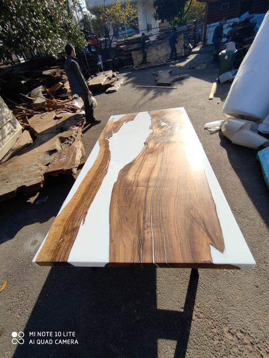 Custom 72”x 36" Walnut Epoxy Table, Epoxy Resin Table, Epoxy Dining Table, Epoxy Resin Table, Live Edge Table for Matt