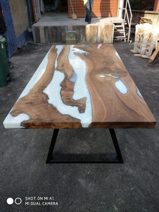 Custom 72”x 36" Walnut Epoxy Table, Epoxy Resin Table, Epoxy Dining Table, Epoxy Resin Table, Live Edge Table for Anastasia