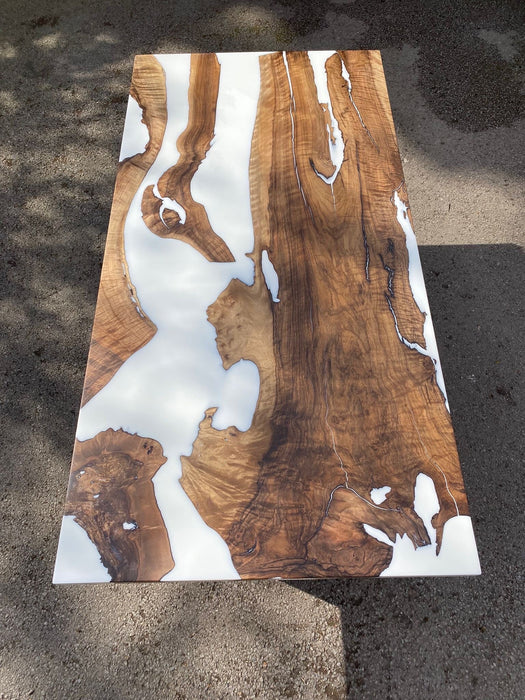 Custom 72”x 36" Walnut Epoxy Table, Epoxy Resin Table, Epoxy Dining Table, Epoxy Resin Table, Live Edge Table for Eran