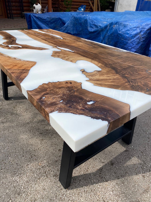 Custom 72”x 36" Walnut Epoxy Table, Epoxy Resin Table, Epoxy Dining Table, Epoxy Resin Table, Live Edge Table for Eran