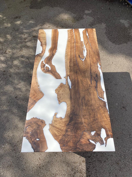 Custom 72”x 36" Walnut Epoxy Table, Epoxy Resin Table, Epoxy Dining Table, Epoxy Resin Table, Live Edge Table for Eran