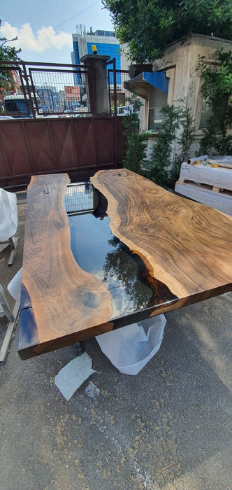 Walnut Dining Bench, Custom matcihng bench for 75” x 30” Walnut Epoxy Table, Live Edge Table Bench, Custom Order for Coretta