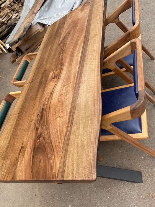 Custom 71” x 36” Walnut Dining Table, Epoxy Dining Table, Epoxy Resin Table, Live Edge Table, River Table, Made to Order, Wooden Table