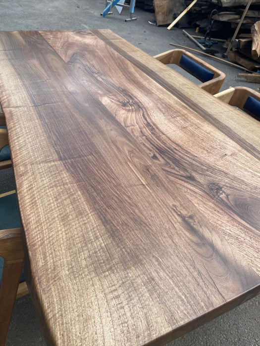 Custom 71” x 36” Walnut Dining Table, Epoxy Dining Table, Epoxy Resin Table, Live Edge Table, River Table, Made to Order, Wooden Table